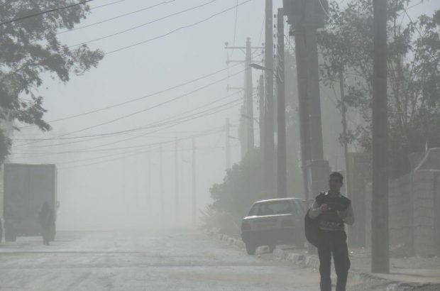 بارش شن و خاک بر سر مردم ریگان +عکس