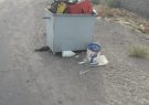 وضعیت سطل زباله روستای ناصریه بالا