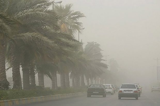 خیزش گرد و غبار در شرق کرمان