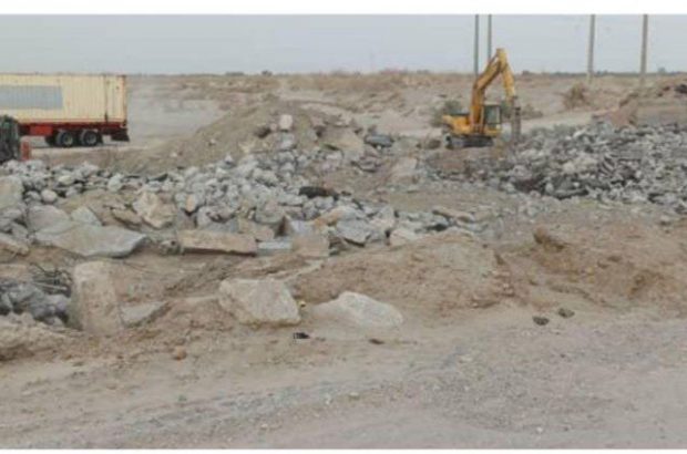آغاز عملیات احداث پل تخریب‌یافته از سیلاب محور ریگان – ایرانشهر