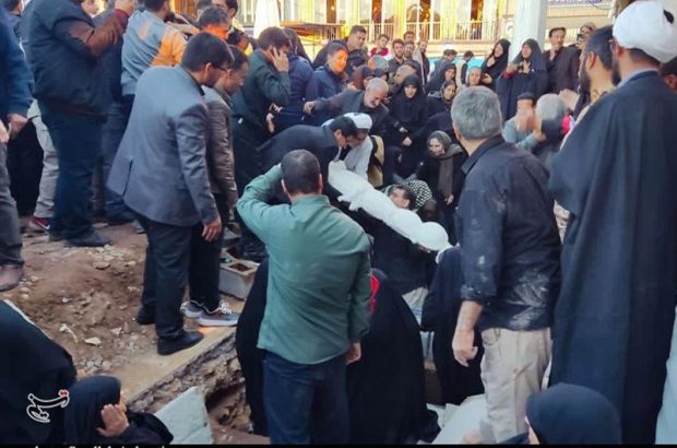 پایان ‌خاکسپاری پیکر ۴۸ شهید کرمانی حادثه تروریستی در گلزار شهدا