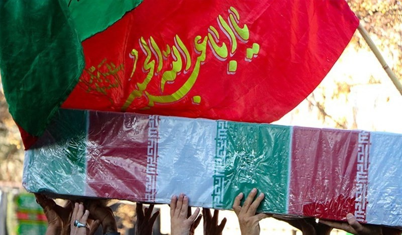 تدفین پیکر مطهر ۲ شهید گمنام در کرمان